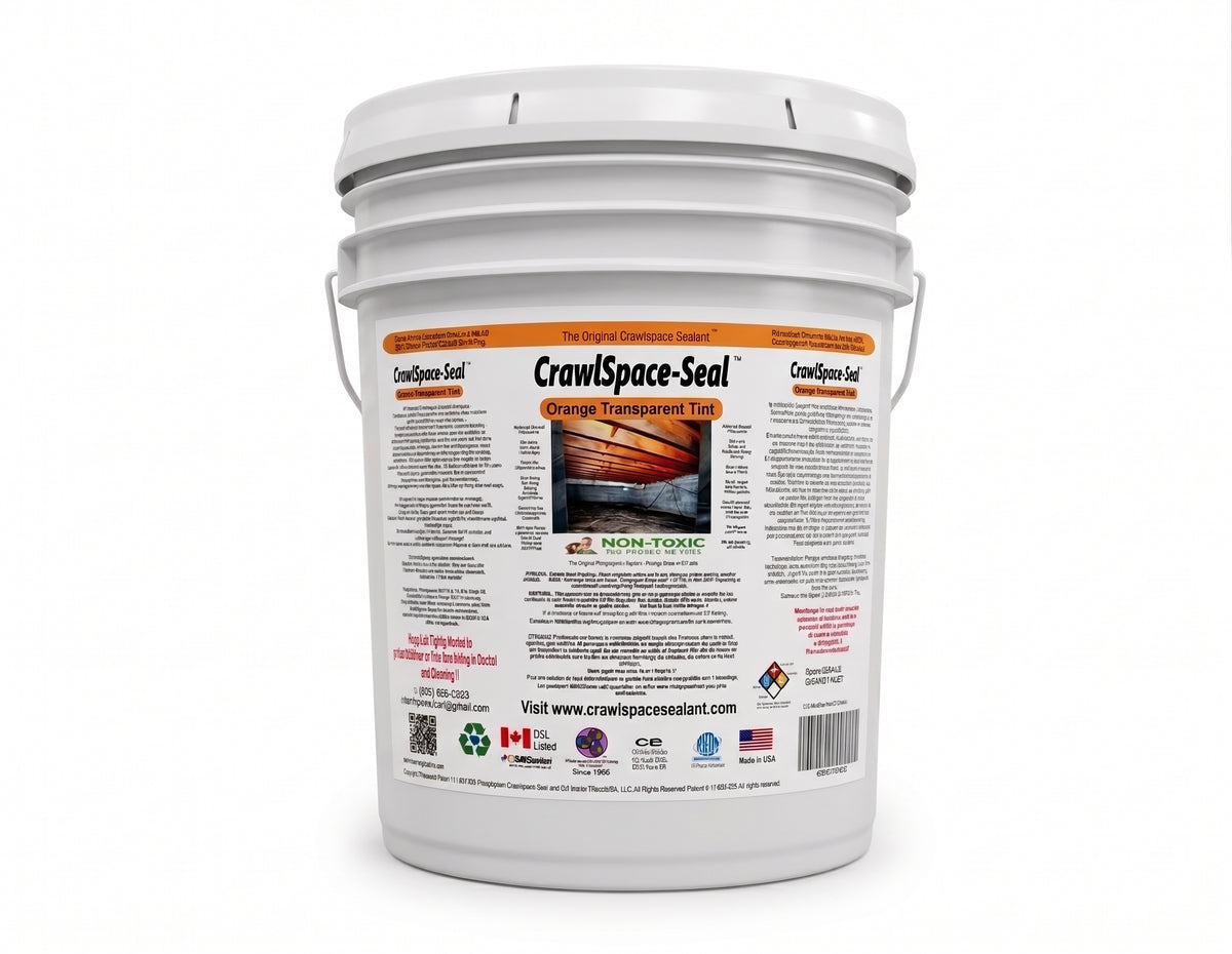 CrawlSpace-Seal Patented Wood Protection Sealer — 5 Gallon Orange Tint