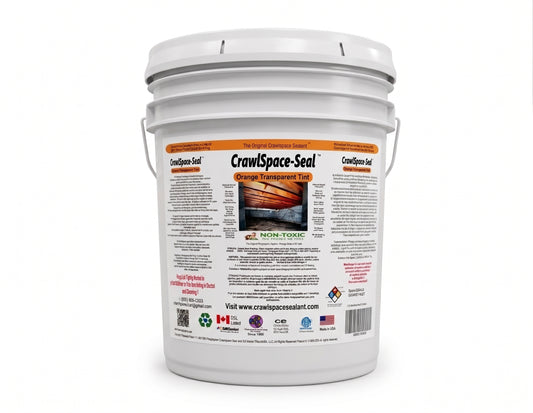 CrawlSpace-Seal Patented Wood Protection Sealer — 5 Gallon Orange Tint