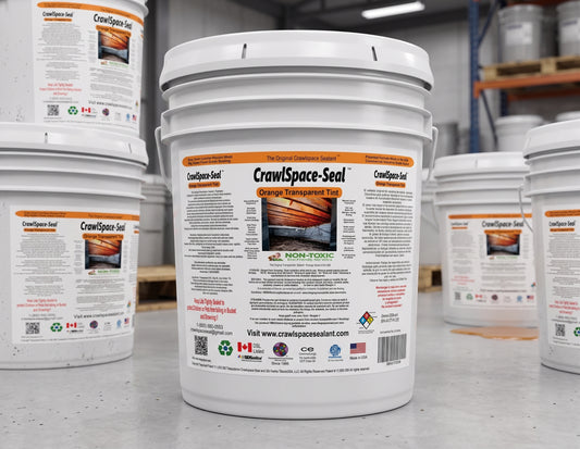 CrawlSpace-Seal Patented Wood Protection Sealer — 5 Gallon Orange Tint